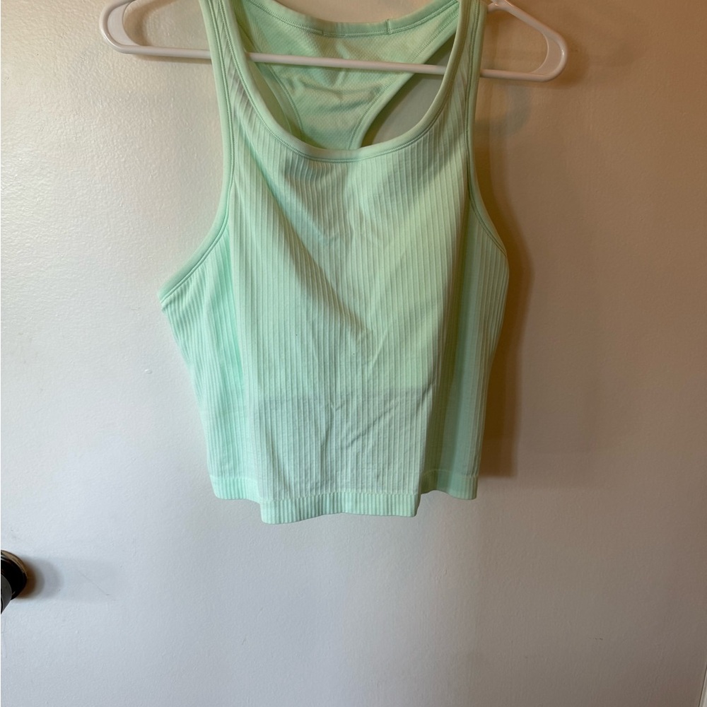 Lululemon - Mint Green Ribbed Women's Tank Top